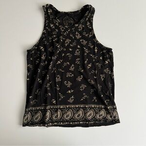 lucky brand tank top, black, small